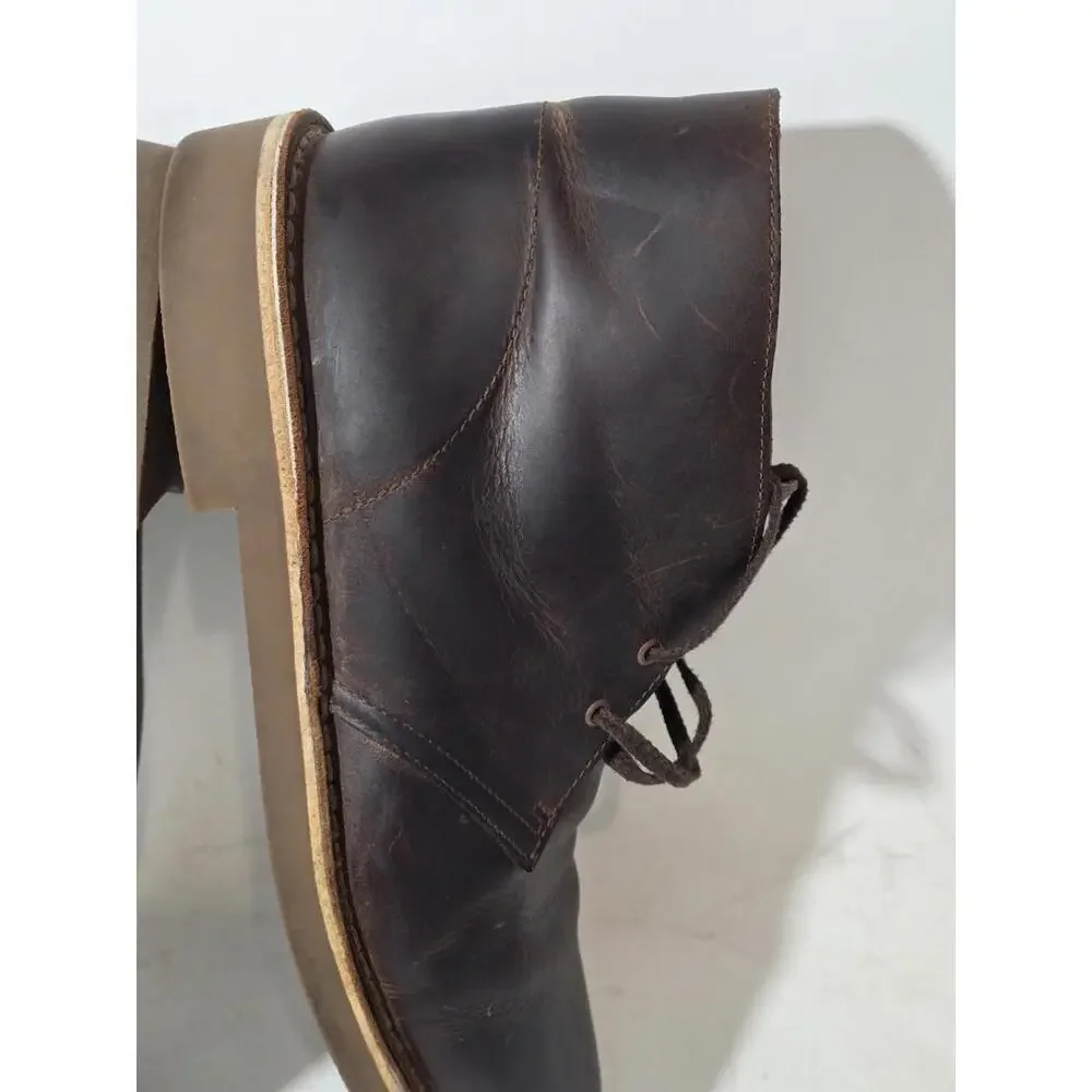 Clarks desert busacre boots chukka shoes oiled leather chuka 11 W